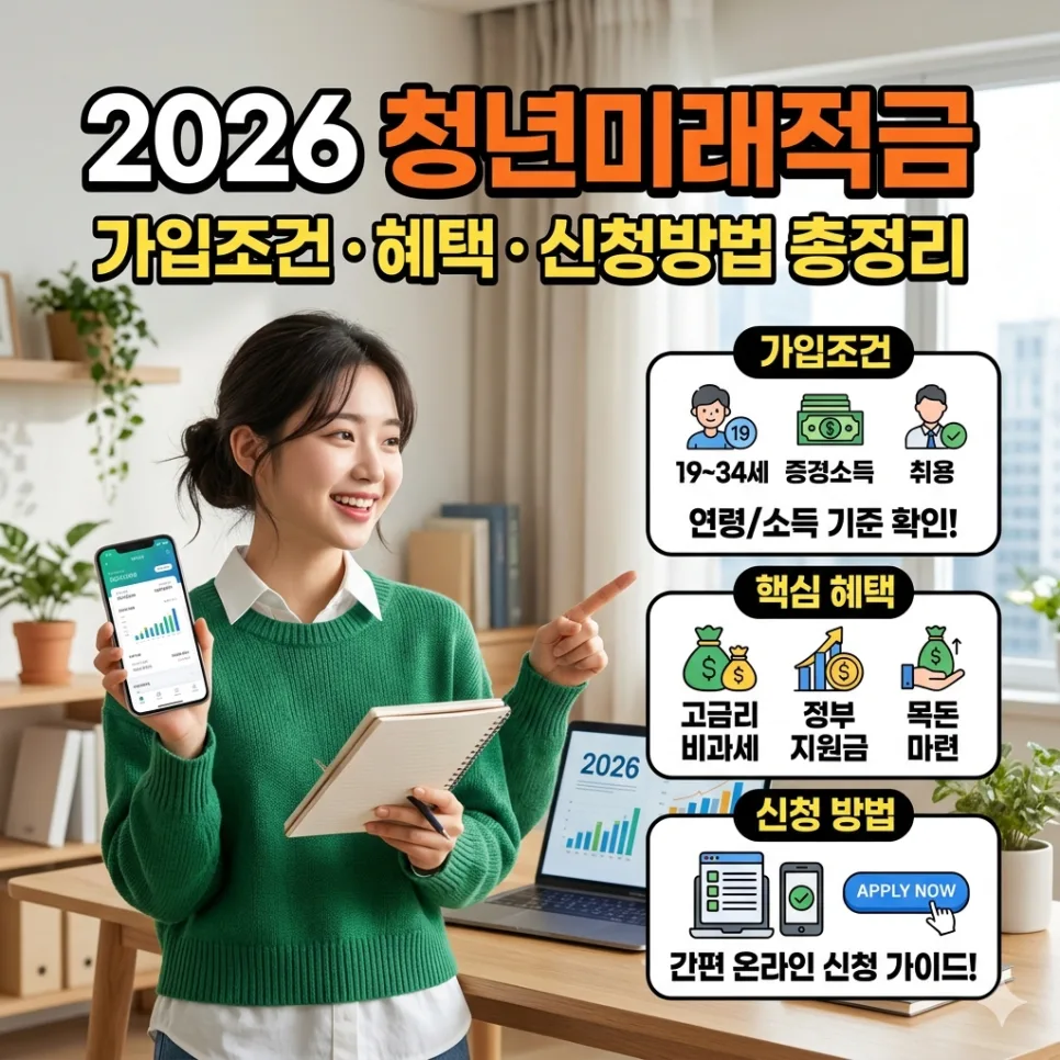2026 청년미래적금, 까다로운 가입 조건과 혜택 완벽 분석
