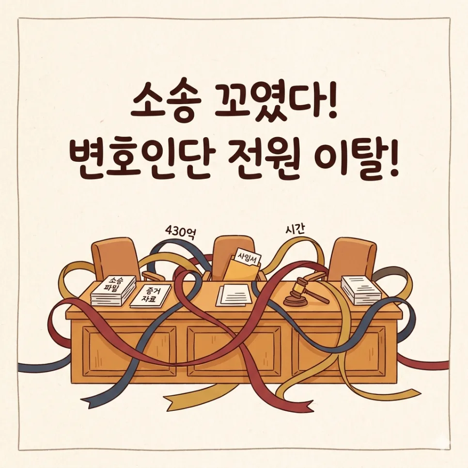 다니엘 430억 소송, 변호인단 사임 후 재판 전망 2026