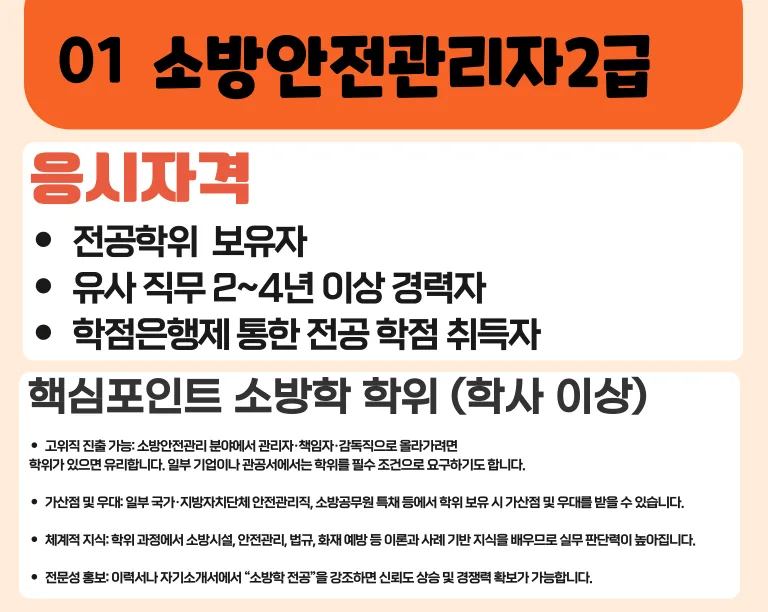 소방안전관리자 2급 자격, 온라인 학점은행제로 준비하는 법 2026