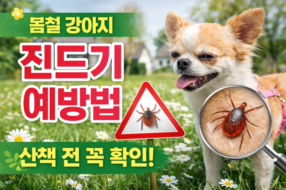 2026년 봄철 강아지 진드기 예방 7가지 방법 총정리