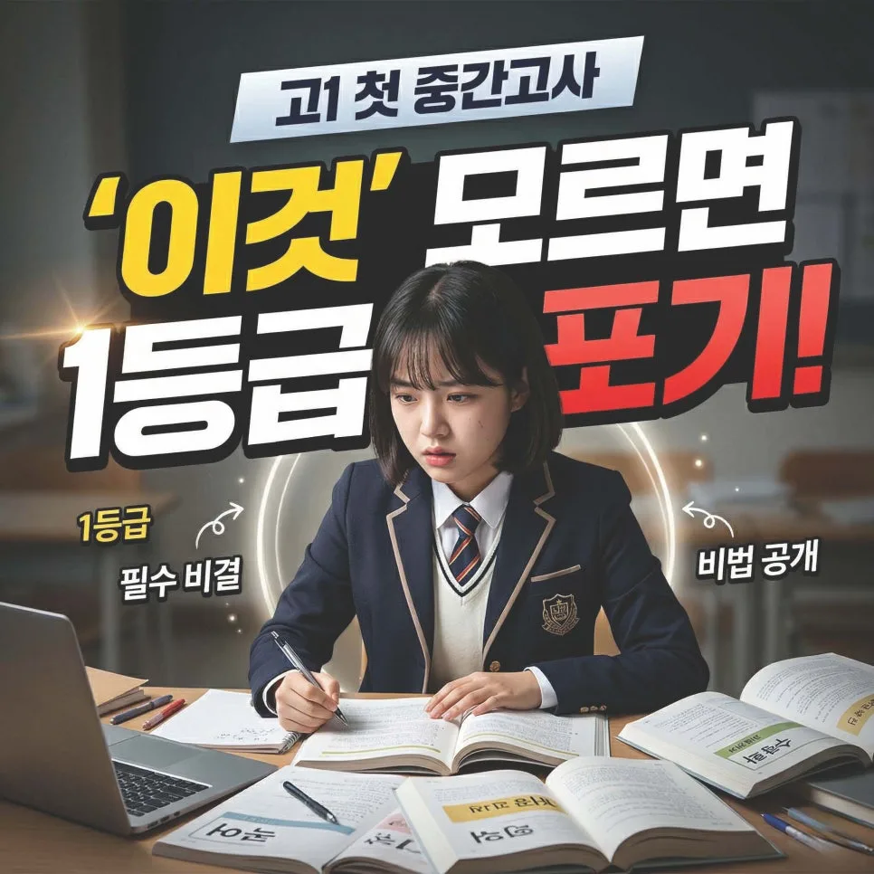 고1 수학 1등급 비결: 대치동 강사의 2026년 중간고사 완벽 대비법