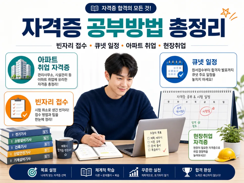 2026년 아파트 취업 자격증 순위 및 빈자리 접수 완벽 가이드