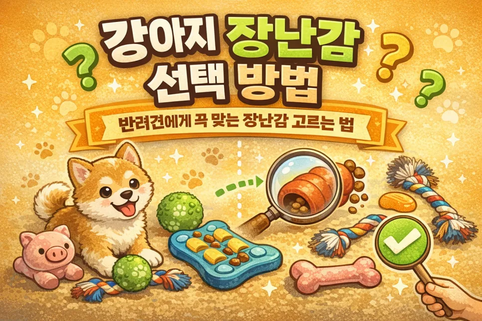 2026년 반려견 장난감 선택 가이드: 똑똑하게 고르는 5가지 방법