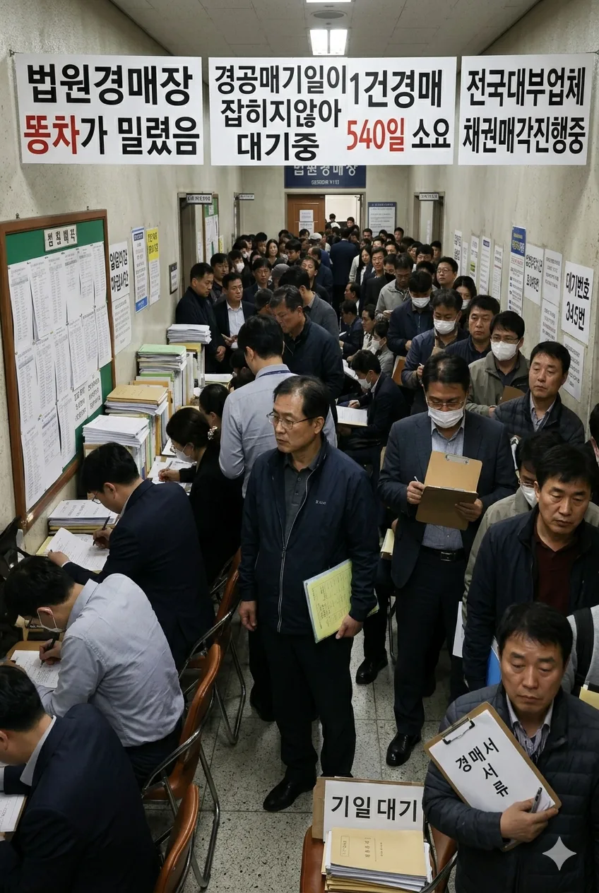 법원 경매 지연 2026: 처리 기간 540일, 투자자는 왜 기다려야 할까?