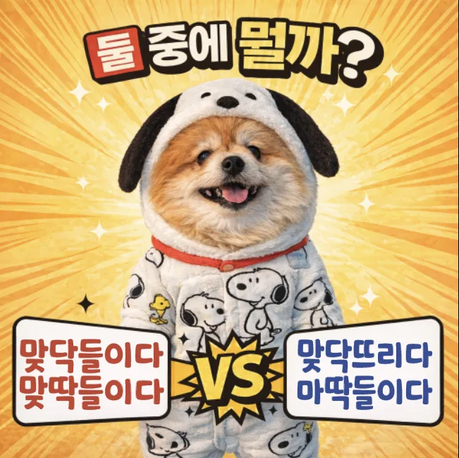 맞닥뜨리다 vs 맞닥들이다: 2026년 올바른 맞춤법 완벽 정리