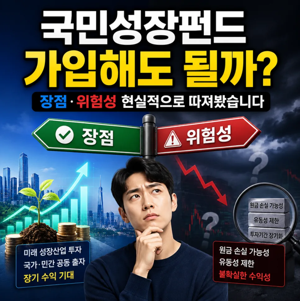 국민성장펀드 2026년, 정부 지원에도 원금 손실 가능성은? 총정리