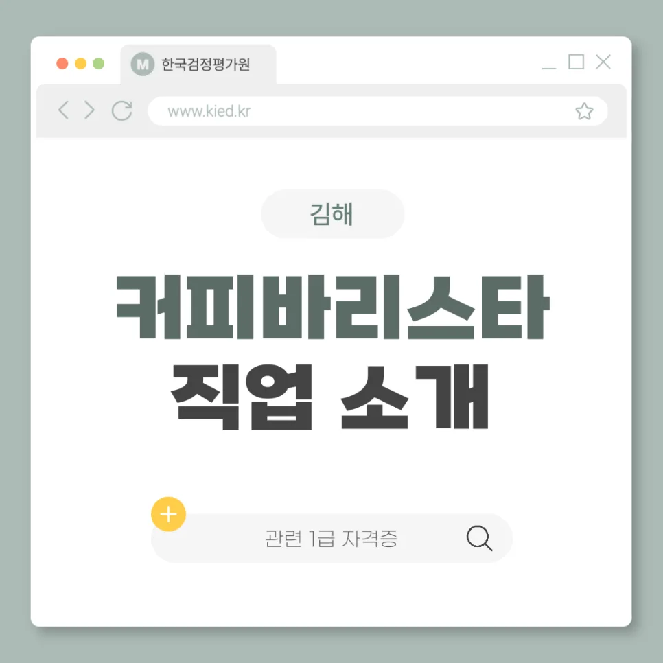 김해 커피바리스타 자격증 취득 완벽 가이드 2026