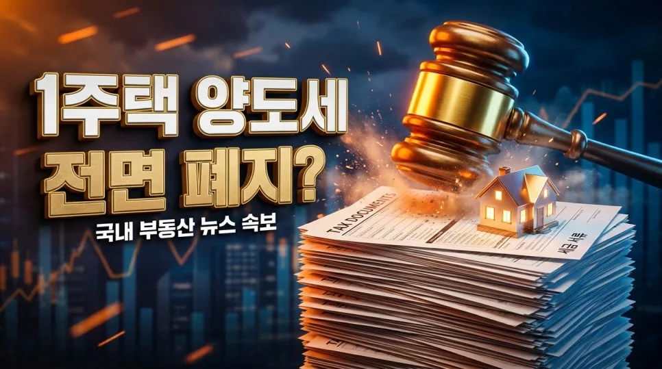 1주택자 양도세 비과세 기준 2026년 총정리: 12억 초과 시 절세 전략