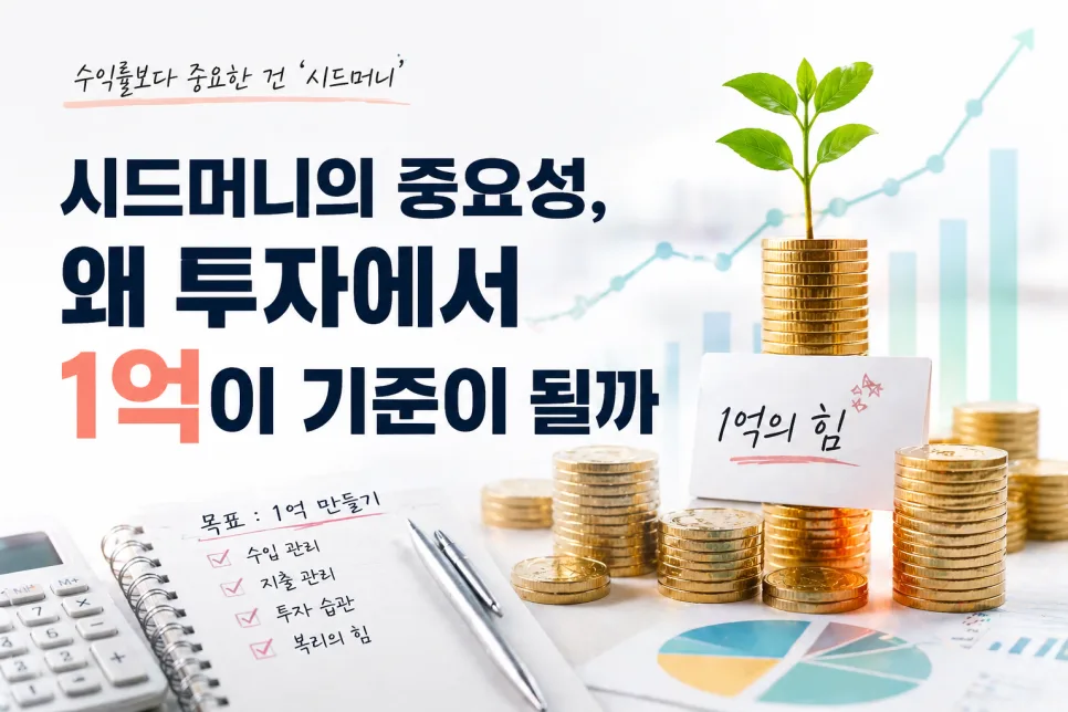 투자 1억 만들기: 시드머니가 수익률보다 중요한 이유 2026