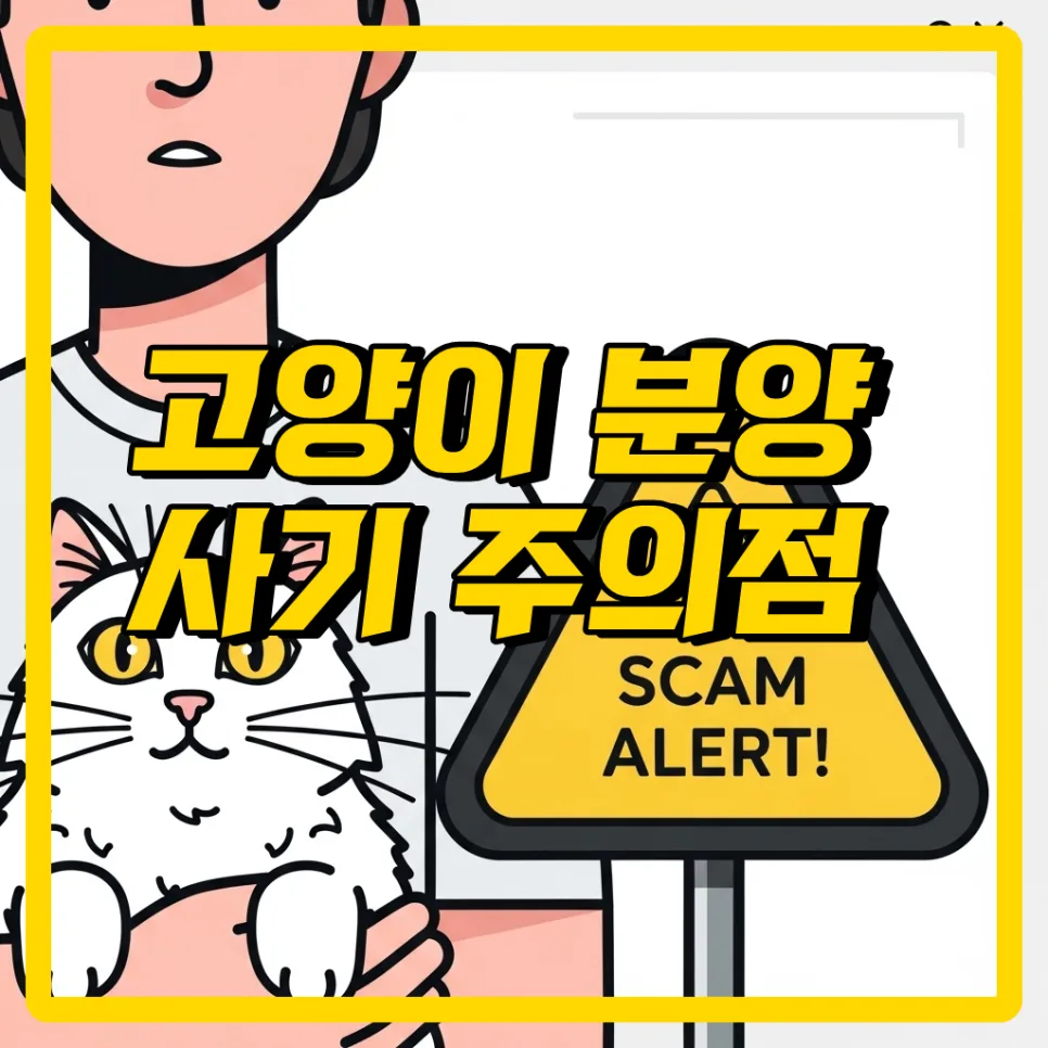 고양이 분양 사기 유형별 대처법 2026 완벽 정리