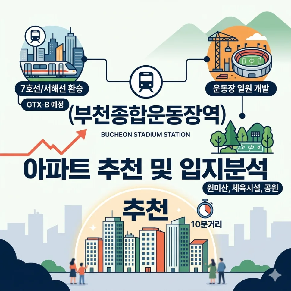 부천종합운동장역 역세권 아파트 2026년 전망 및 입지 분석