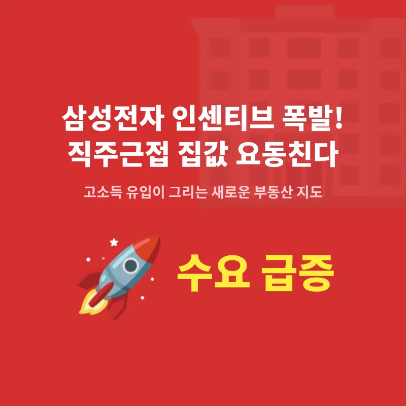 삼성전자 호황, 부동산 시장 판도 바꿀까? 2026 전망