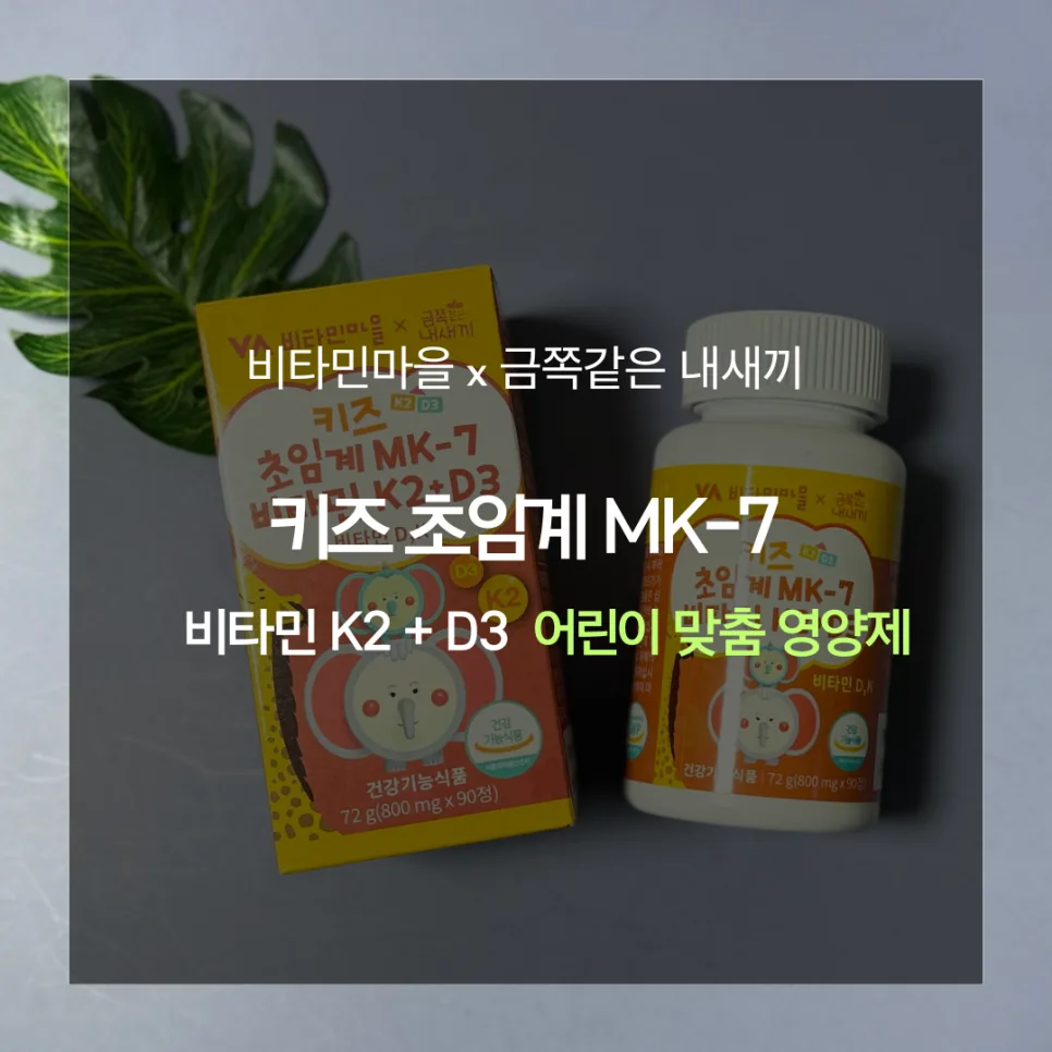 어린이 비타민K2+D3, 뼈 건강과 성장 돕는 비결 2026