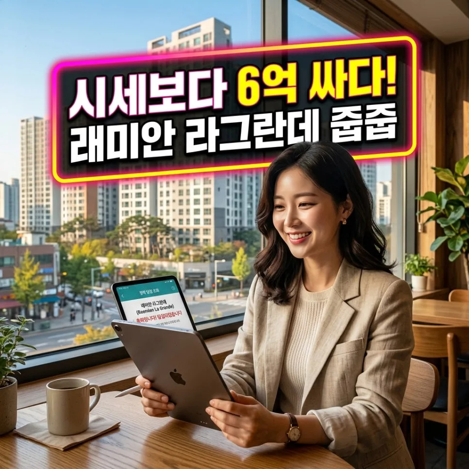 래미안 라그란데 줍줍 로또, 6억 시세차익 기회 잡는 법 2026