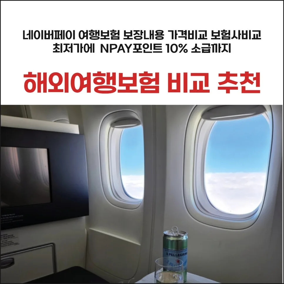 해외여행자보험 2026년 필수 가입 가이드: 네이버페이 비교 및 추천 2