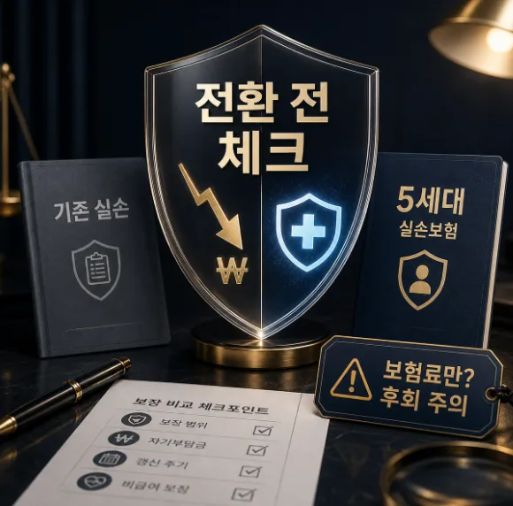 5세대 실손보험 전환, 보험료만 보고 결정하면 후회하는 이유 2026