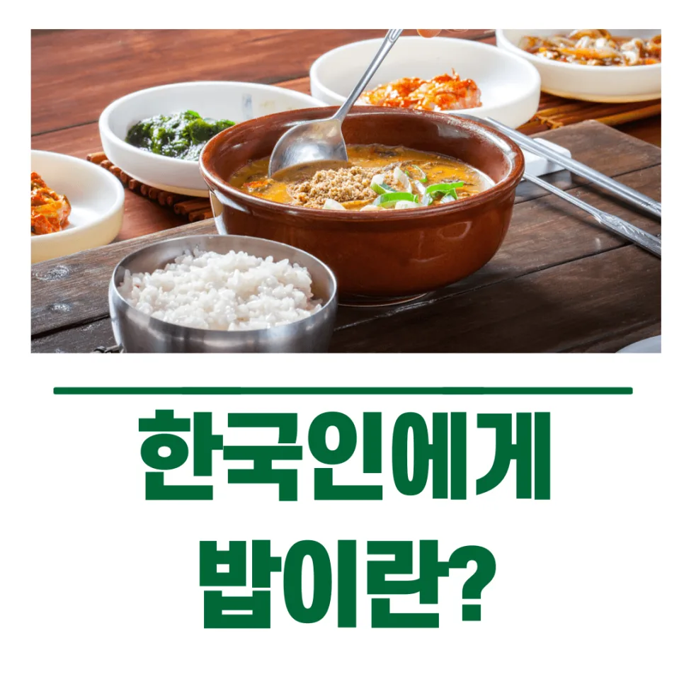 2026년 한국인에게 밥이란? 정서, 관계, 문화의 상징