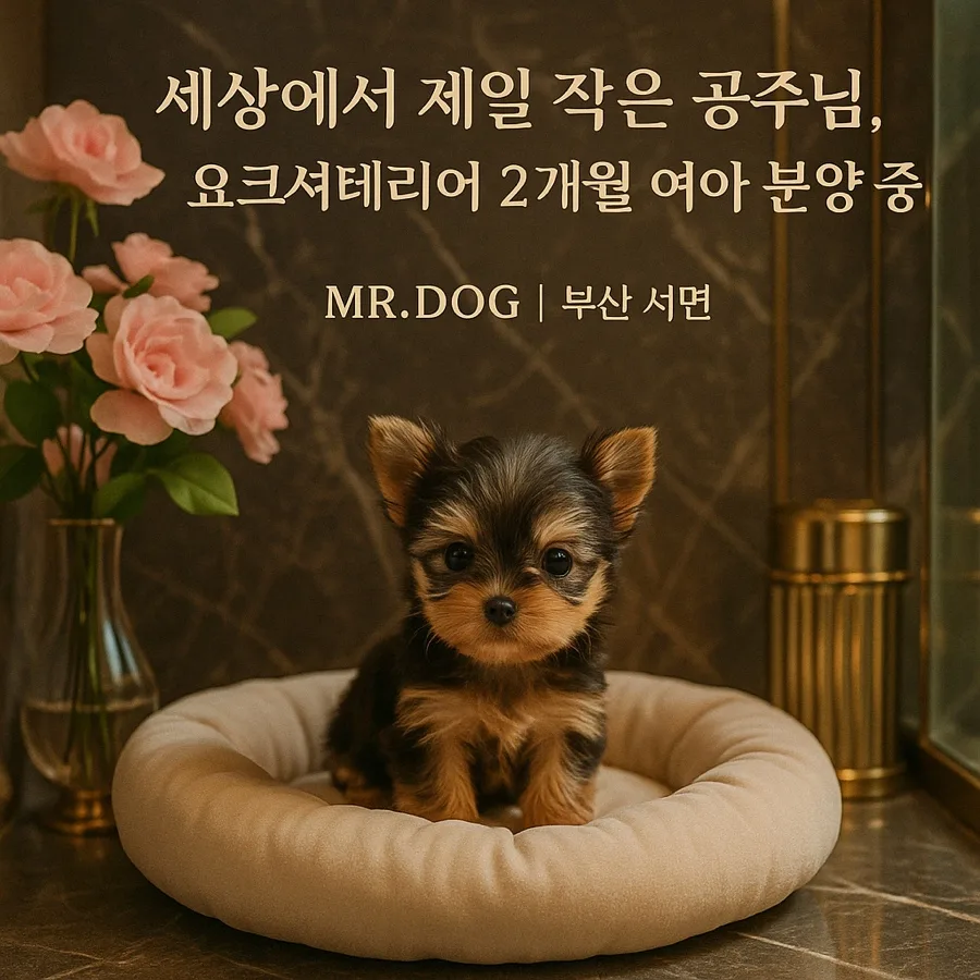 요크셔테리어 분양 2026: 밝은 실버&골드 공주님 입양 가이드