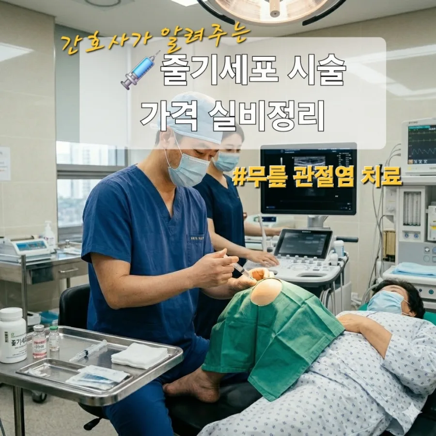 무릎 관절염 줄기세포 시술 2026: 가격, 실비, 효과 완벽 분석