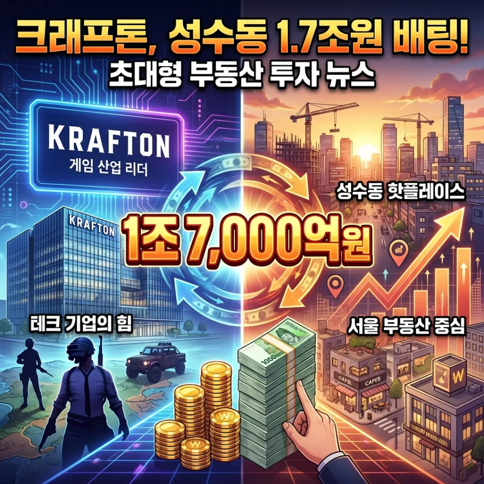 크래프톤 성수동 투자 2026: 1조 7천억 베팅, 우선매수권 의미는?