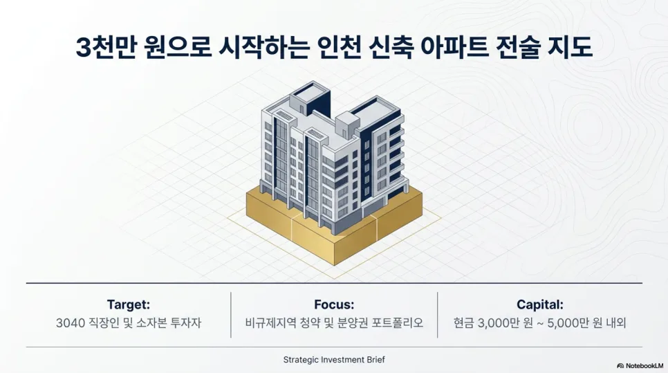 3천만원으로 인천 아파트 청약 투자 2026: 유망 단지 5곳 분석