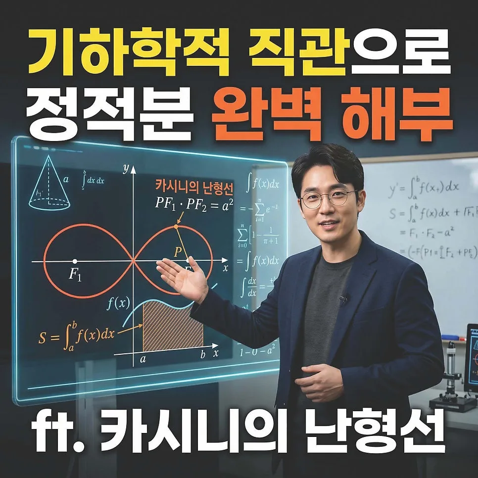 2027 의대 논술 정적분, 기하학적 직관으로 뚫는 법 3단계 2026