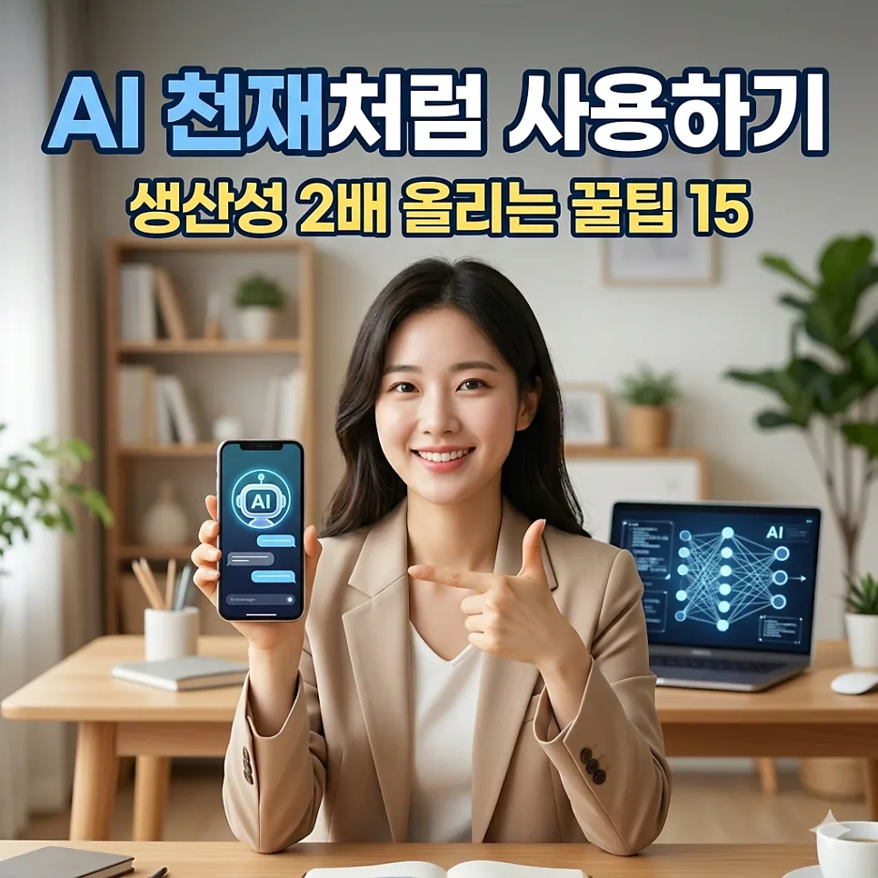 AI 활용 꿀팁 15가지: 생산성 2배 높이는 비결 2026