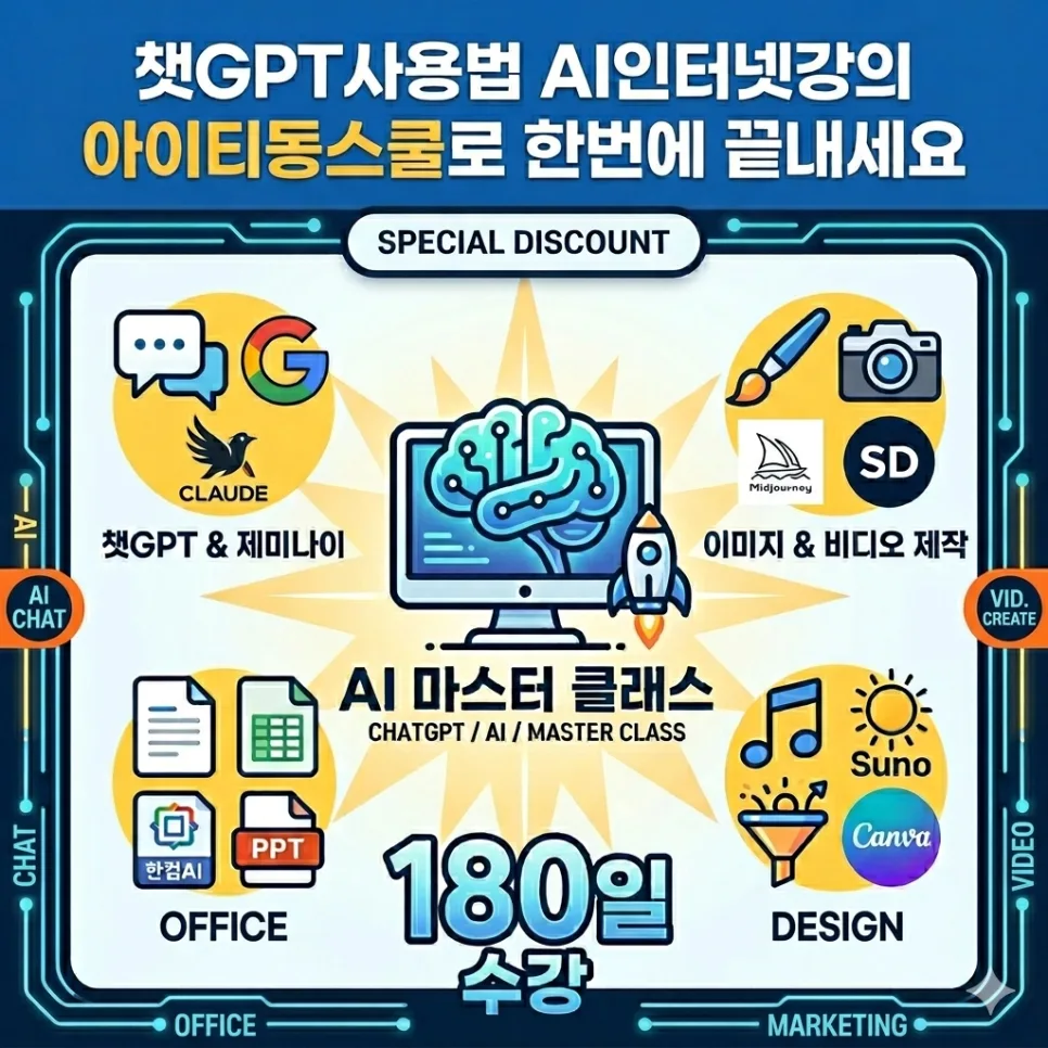 챗GPT 활용법 AI 인터넷 강의 2026: 아이티동스쿨 완벽 가이드