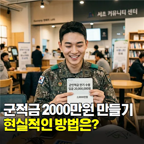 군적금 2000만원 만들기: 2개 은행 활용법 2026