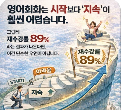 대전 영어회화 2026: 재수강률 89% 학원, 꾸준함의 비밀은?