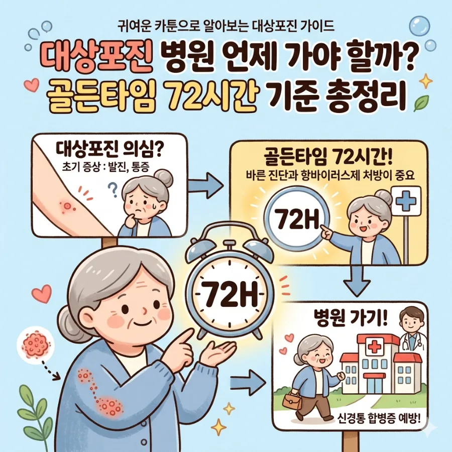 대상포진 병원 언제 가야 할까? 72시간 골든타임 총정리 2026