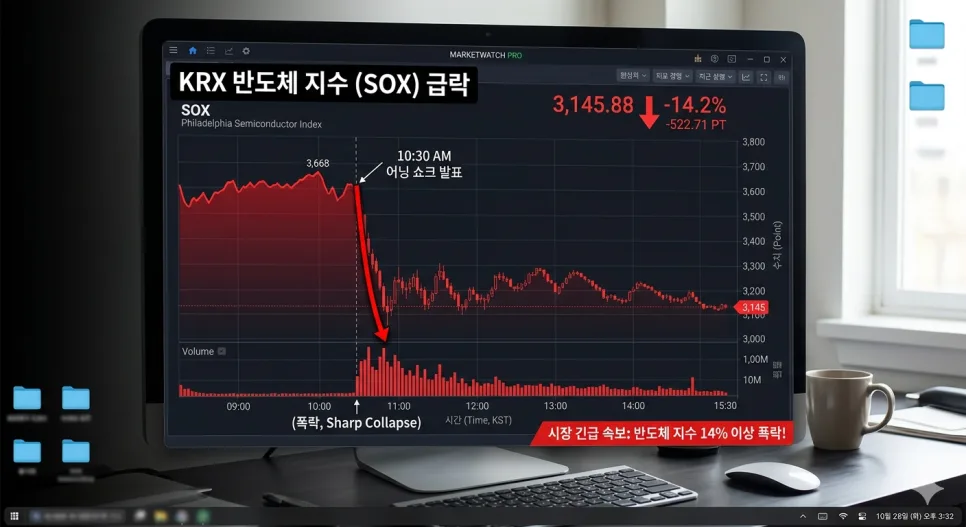 반도체지수 4% 급락 원인 2026: 오픈AI 발표, 투자자 실망 이유는?