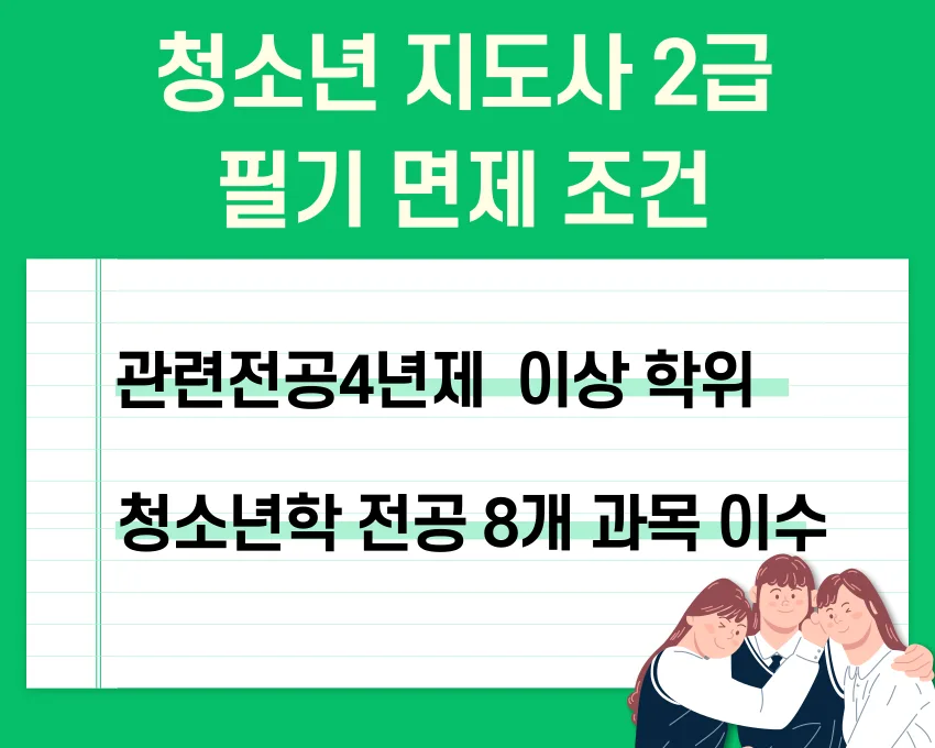 청소년지도사 필기 면제 2026: 직장인 1년 완성 비결