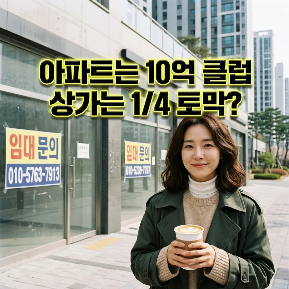 신도시 상가 붕괴 원인 2026: 12억 상가가 3억 된 이유 분석