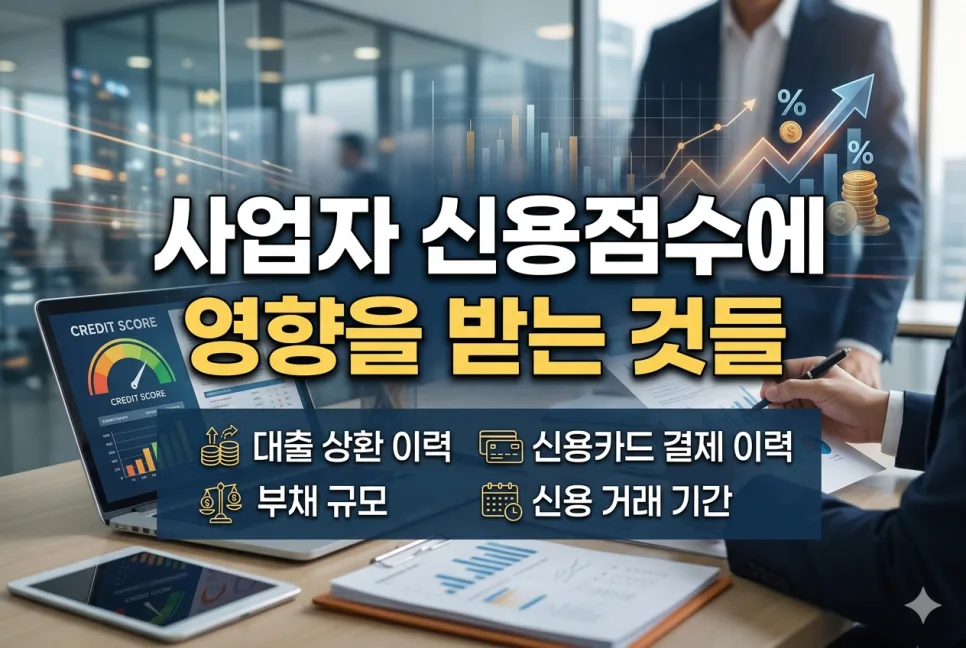 사업자 신용점수 관리법 2026: 대출·카드 발급 핵심 요소 2