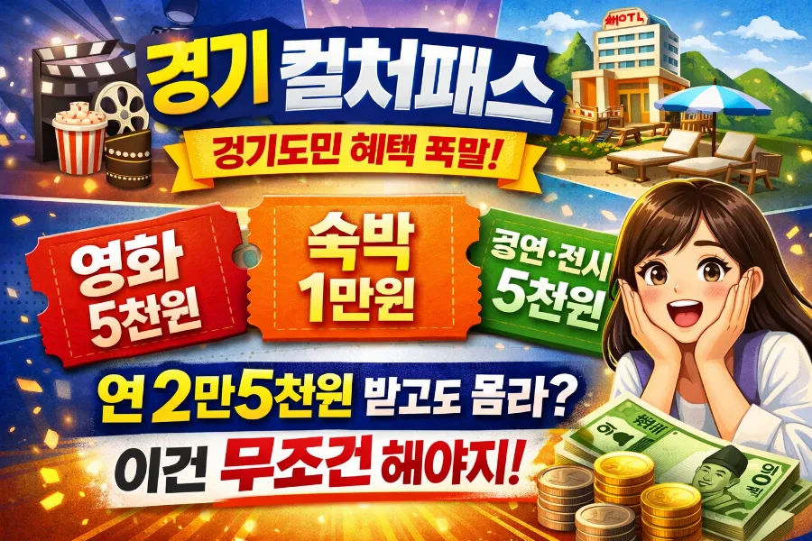 경기 컬처 패스 2026: 신청 방법, 혜택, 사용 꿀팁 총정리