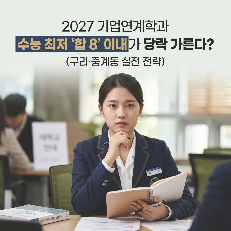 2027 첨단 계약학과 합격 전략: 수능 최저 충족 비법 공개 2026