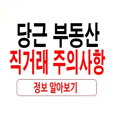 당근 부동산 직거래 2026: 장점과 위험, 필수 주의사항 총정리