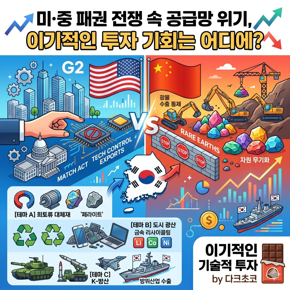 미중 패권 전쟁 2026: 중국 봉쇄의 진짜 타깃과 수혜주 분석