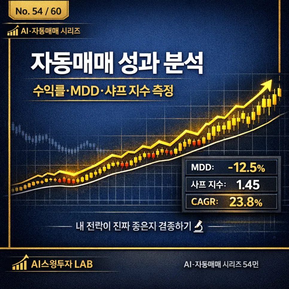 자동매매 포트폴리오 성과 분석: MDD·샤프 지수 2026년 핵심 총정리