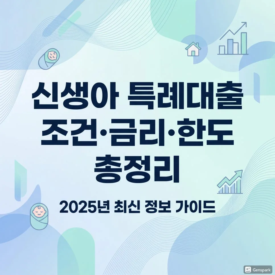 2026년 신생아 특례대출 조건, 금리, 한도 완벽 분석