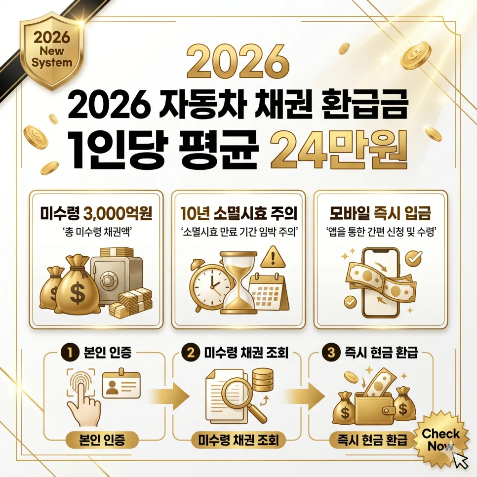 자동차 채권 환급금 2026년, 1분 만에 찾는 비법 공개