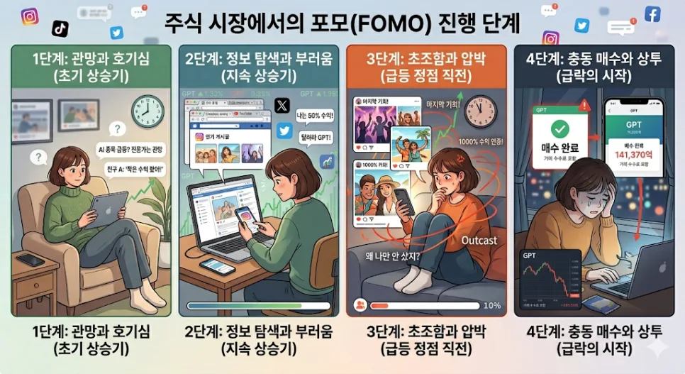 주식 포모(FOMO) 탈출법 2026: 벼락거지 벗어나는 4단계 전략 2
