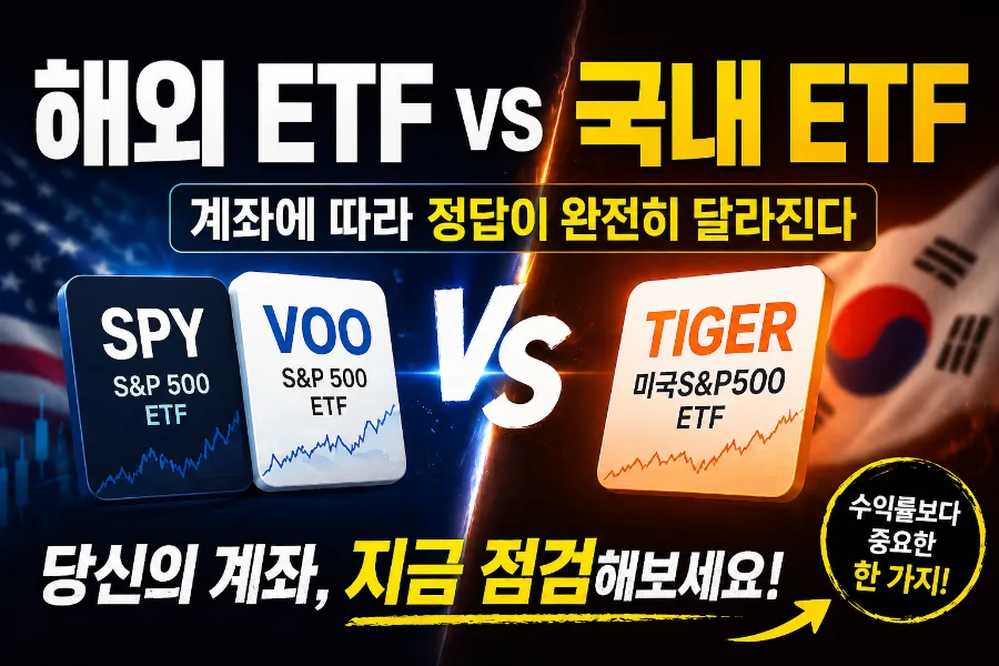 해외 ETF vs 국내 ETF: 계좌별 절세 전략 2026 총정리