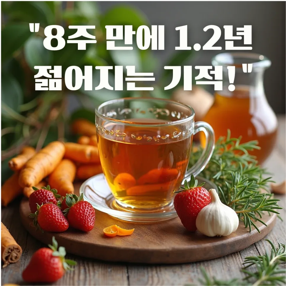 8주 만에 세포 나이 1.2년 젊어지는 비법 2026: 식단과 생활 습관