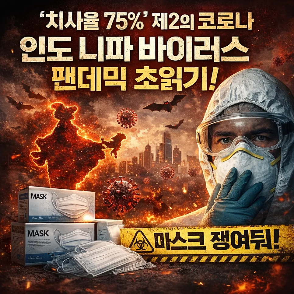 니파 바이러스, 치사율 75% 공포 2026: 증상부터 예방법까지 총정리
