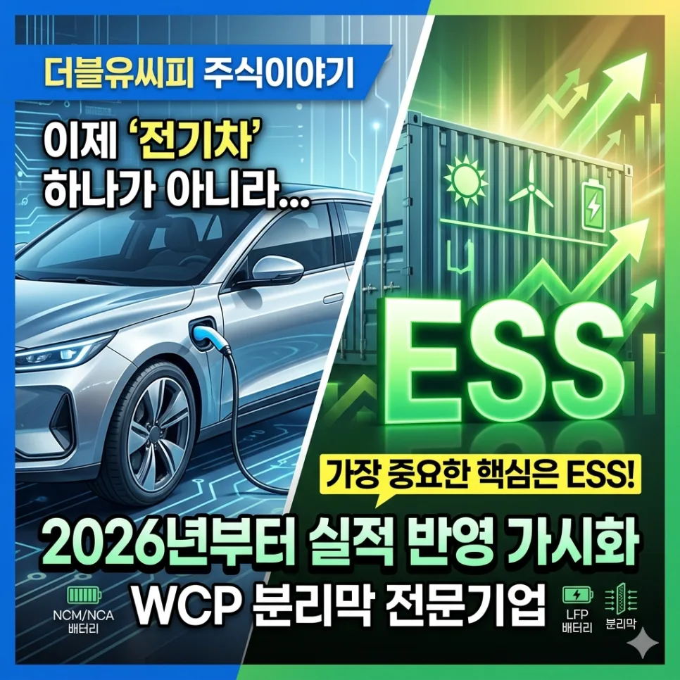 더블유씨피 주가 전망 2026: ESS 전환, 실적 반전 가능성은?