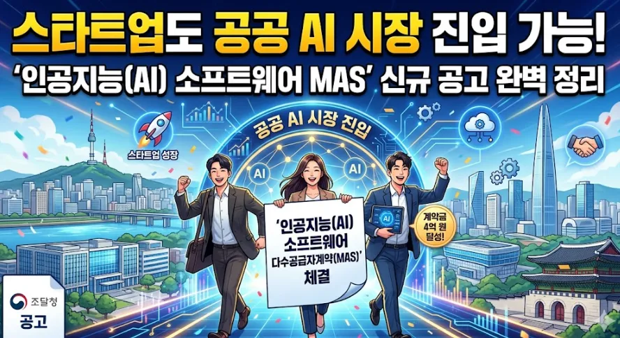 공공 AI 시장 진입 2026: 스타트업 MAS 계약 완벽 가이드
