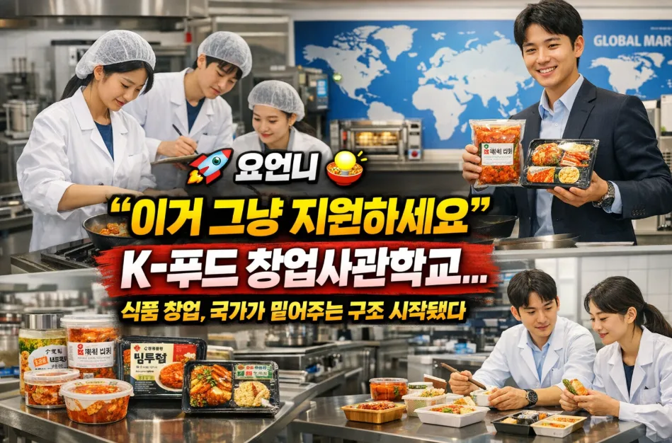 K-푸드 창업사관학교 2026: 지원 자격부터 실제 수익까지 총정리
