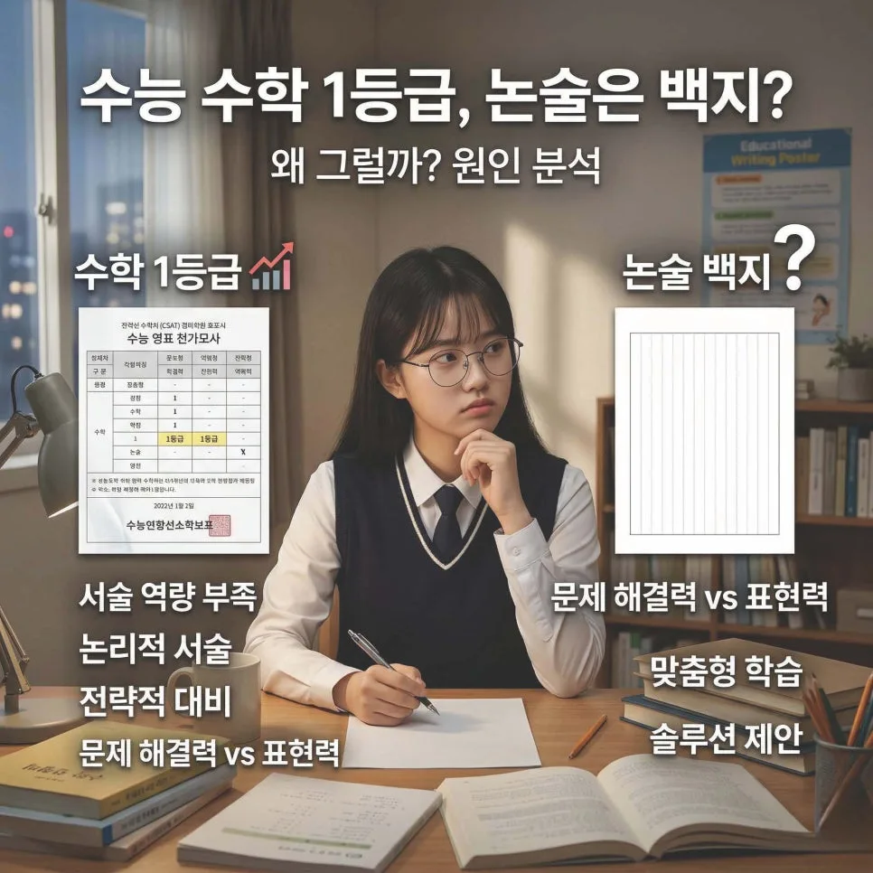 수능 수학 1등급도 논술 백지? 합격 비결 2026 공개